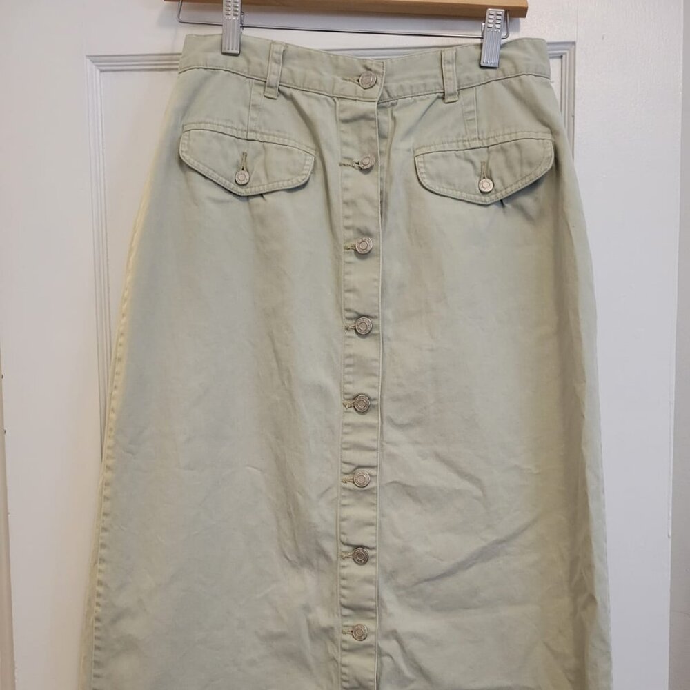 Norther Spirit Wear Khaki Midi Skirt